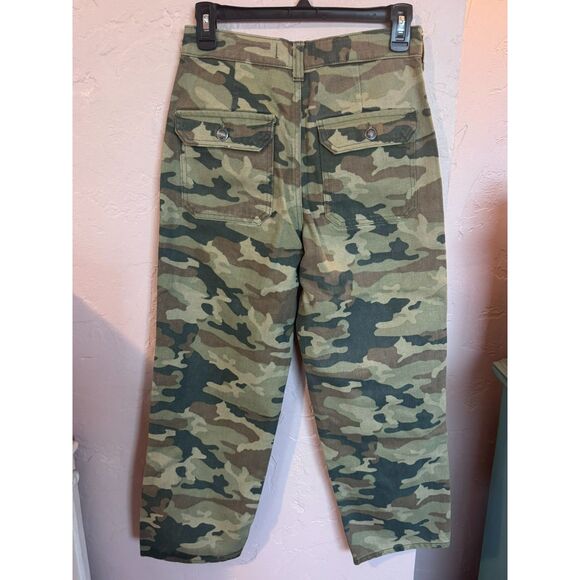 Free People Remy Camo Cropped Pants Size 26 - Picture 7 of 10